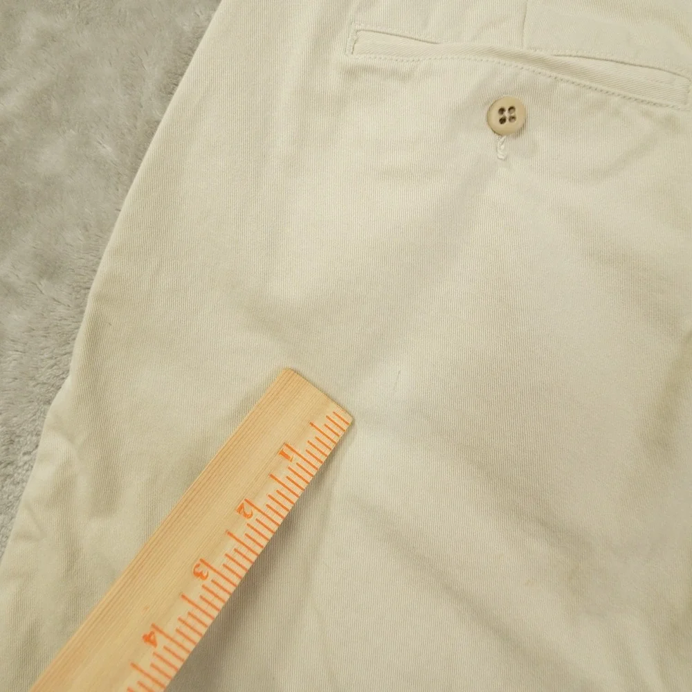 Polo Ralph Lauren Tyler Shorts Men's 40 Light Khaki Pleated Preppy‎ 90s